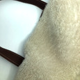 Harriet in Brown + White Shearling